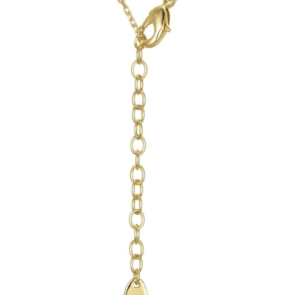 14k Gold Plated Cancer Zodiac Pendant Necklace Reversible New Gift With Box - Picture 6 of 6